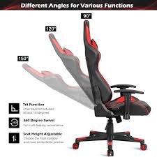 Includes front and rear seat covers. Ergonomic High Back Embroidered Pu Swivel Game Chair With Headrest And Lumbar Cushion Reclining Backrest Handrails And Seat Height Adjustment Racing Computer Office Chair Goplus Massage Gaming Chair Home Kitchen Kolenik