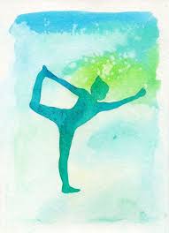 Dancer Pose Yoga Print Watercolor Yoga Art Yoga Studio Art Natarajasana Yoga Pose Watercolor Yoga Silhouette Ho Yoga Wall Art Dancer Pose Yoga Yoga Prints