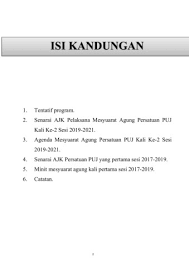 Check spelling or type a new query. Buku Program Mesyuarat Agung Persatuan Puj Yang Ke 2 Sesi 2019 2021 Flip Ebook Pages 1 27 Anyflip Anyflip