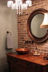 Check spelling or type a new query. 10 Small Bathroom Ideas For Minimalist Houses Brick Bathroom Brick Wall Bathroom Chic Bathrooms