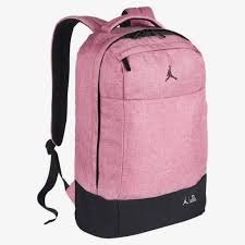 Black And Rose Gold Nike Backpack Nike Air Jordan 14 Laptop Backpack Tablet Pink Black School Book Bag Women Girl Nike Backpack Pink Basketball Jordan Orland Nike Backpack Backpacks Bags