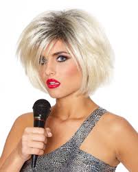 Curly 80s 90s big hair ladies afro madonna blonde grey wig fancy dress costume. Pop Star Wig 80s Blonde 80 S Pop Star Wig Horror Shop Com