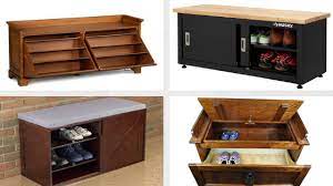 It is also important to consider the shoe height, design, color, texture, beer of shoes. Shoe Storage Bench With Door That Can Hide Your Shoes