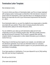 Employment termination letter samples & templates. Free Employee Termination Letter Samples How To Write Word Pdf