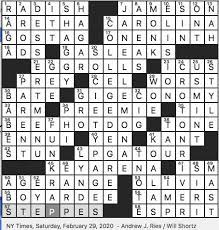 Rex Parker Does The Nyt Crossword Puzzle February 2020