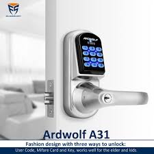 ardwolf a31 digital smart door lock has a keypad design with 3 ways to unlock smart door locks digital door lock keypad door locks