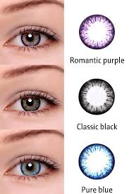 Microeyelenses Com Online Colored Contact Lenses Shop Romantic Purple Classic Black Pure Blue Cosmetic Contact Lenses Contact Lenses Colored Purple Contacts