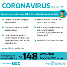 Hay agua limpia y jabón disponible en todos los baños, al alcance de profesores, al inicio y durante Coronavirus Recomendaciones Y Prevencion En El Trabajo Provincia De Buenos Aires