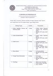 Rumah sakit cari di antara 17.900+ lowongan kerja terbaru di indonesia dan di luar negeri gaji yang layak pekerjaan penuh waktu, sementara dan paruh waktu cepat & gratis pemberi kerja terbaik kerja: Pengumuman Lowongan Pekerjaan Di Rumah Sakit Unud Udayana University