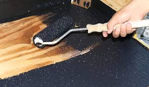 Discover the best rubber flooring in best sellers. Amazon Com Trailer Floor Coating Protects Trailer Floors Ramps And Walls Black 1 Gallon Includes 1 Foam Cover Automotive
