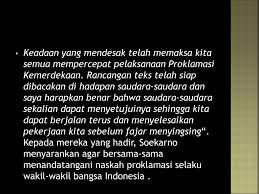 The proclamation of indonesian independence was read at 10:00 in the morning of friday, 17 august 1945. Proklamasi Ternyata Didahului Oleh Perdebatan Hebat Antara Golongan Pemuda Dengan Golongan Tua Baik Golongan Tua Maupun Golongan Muda Sesungguhnya Ppt Download