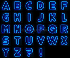 Hanging letters by hareesh seela. Neon Alphabet Blue Neon Signs With All Letters Of The Alphabet Ad Blue Alphabet Neon Neon Alphabet A Neon Alphabet Neon Signs Lettering Alphabet