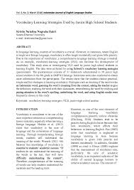 Hotel bakti offers a terrace. Pdf Vocabulary Learning Strategies Used By Junior High School Students Kristin Natalina Nugraha Bakti Academia Edu