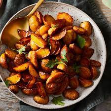 Crispy Lemon Saffron Potatoes With Black Peppercorns Recipe On Food52 Recipe Roasted Potato Recipes Recipes Food 52