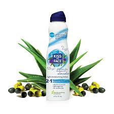 Amazon Com Kiss My Face Moisturizing Spray Lotion Olive Oil And Aloe Vera Light Moisturizer 6 Oz B Spray Moisturizer Fragrance Free Products Kiss My Face