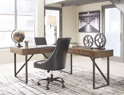 Starmore Brown Home Office Lift Top L Desk From Ashley Coleman Furniture Cheap Office Furniture Home Office Decor Home Office Design