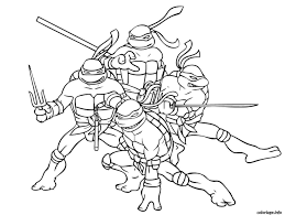 coloriage tortue ninja 6 dessin a imprimer turtle coloring pages superhero de fleurs mexicaines