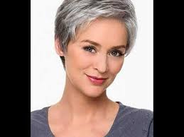 The grey color short hair can be arranged in different styles. Ladies Short Hairstyles For Grey Hair Youtube