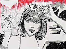 Black And White Scarface Sketch I M Not Your Baby Pop Art Painting Etsy Pop Art Painting Pop Art Baby Art