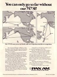1976 Pan Am Only Go So Far Without 747 Sp Routes Advert Vintage Airline Posters Air Photo National Airlines