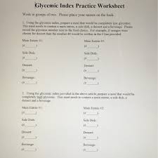 Low glycaemic index or low glycaemic load diets for weight loss in overweight and obesity. Solved Using The Glycemic Index Prepare A Meal That Woul Chegg Com