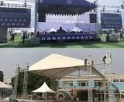 Easy Install Mobile Event Stages Outdoor Concert Portable Triangular Roof  Truss System Structure