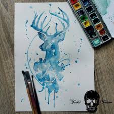 I Like The Head Of This One But I D Prefer The Stag To Be Charging Towards The Dementor Patronus Tattoo Harry Potter Tattoos Harry Potter Tattoo