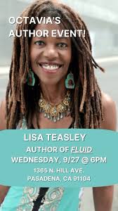 We are busy as can be over here, and we’ve got another stellar  #OctaviasAuthorEvent coming at you, next Wednesday, 9/27 at 6pm. Join us  for an evening with @lisateas, author of FLUID! We can’t wait. ...