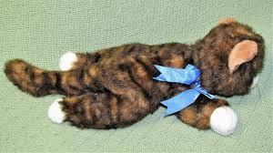 Black And White Cat Beanie Baby Vintage Ty Classics Spice Tabby Cat 12 Beanie Buddy Brown Tan Blue Ribbon Toy Ty Tabby Cat Beanie Buddies Brown Cat