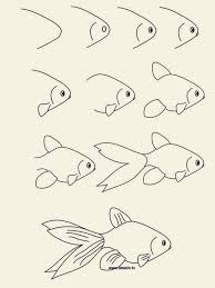 How To Draw Cute Animals 45 Examples Greenorc Fish Drawings Easy Drawings Drawing Lessons