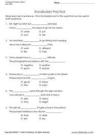 Third Grade Vocabulary Practice Worksheet Vocabulary Practice Math Worksheets Vocabulary Worksheets