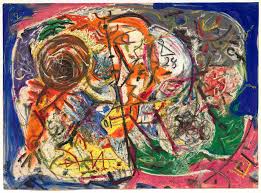 Drip painting by Jackson Pollock