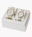 His and Hers Multifunction Two-Tone Stainless Steel Watch Box Set ...
