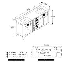 Ove Decors Tahoe 72 In Double Sink