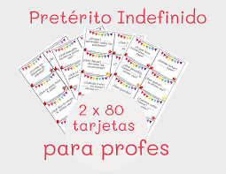 Indefinido 2 X 80 Tarjetas Con Preguntas Learning Spanish Vocabulary Learning Spanish Spanish Teaching Resources