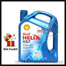 First of all if you are in india 10w40 shell is a semi synthetic oil. Shell Helix Hx7 Semi Synthetic 10w 40 Sn Sn Plus Engine Oil 4l 10w40 Shopee Malaysia