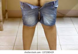 Desi salwar gand desi moti gand desi tight pajama gand desi tight salwar gand gand lover for. Overweight Person Cant Pull Down His Stock Photo Edit Now 1372385429