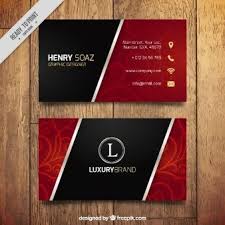 Black And Red Business Cards Template Freepik Graphic Resources For Everyone Modern Business Cards Business Cards Creative Gold Business Card