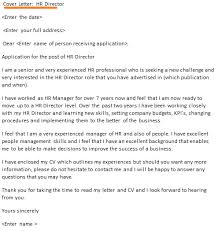 Hr Director Cover Letter Example Icover Org Uk