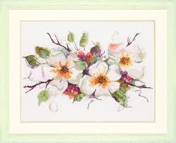 Artist marjolein bastin captures her own vivid impressions of nature in her sketches and paintings. Marjolein Bastin Lanarte Apple Blossom Cross Stitch Kit Buy Online In Macau At Macau Desertcart Com Productid 45899500