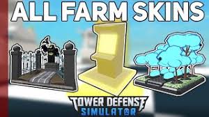 We have a collection of active codes that you can use on roblox tower defense simulator and information like badges lists you can get by playing and shop items including their prices. All Farm Skins Tower Defense Simulator Youtube