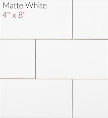 Clearance Metro Subway Tile Matte Finish White 4 X 8 Ceramic Tile 3 49 Per Square Foot Subway Tile Metro Subway Ceramic Subway Tile