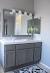 Blue Painted Bathroom Vanity