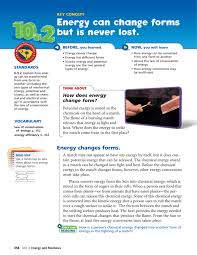An example of a mechanical device could be a pump or turbine. Energy Can Change Forms But Is Never Lost