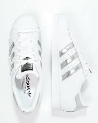 Adidas Black And Silver Women S Shoes New Adidas Sneakers Mens Superstar Shoes Aq3091 Women White Silver Us Size 7 Fashion Clothing Shoes Accessories Menss Adidas Shoes Women Shoes Women Shoes
