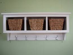 Cubby Wall Country Shelf For Baskets Bath Or Entryway W Hooks Etsy Country Shelves Shelves Coat Rack Wall