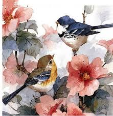 5d Animal Diamond Painting Birds Flowers Cross Stitch 3d Etsy In 2021 Watercolor Bird Bird Art Watercolor Paintings
