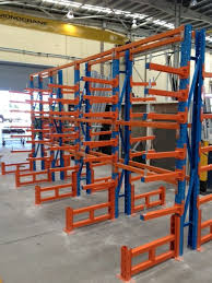 The Advantage To Cantilever Racking Is That It Gives You Clear Frontal Access To The Storage Levels Allowing You Steel Storage Rack Shelving Warehouse Shelving