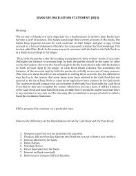 Bank Reconciliation Statement