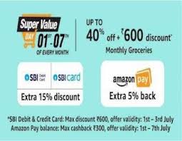Jun 30, 2021 · the amex everyday® preferred credit card from american express is a solid choice for amazon purchases. Amazon Super Value Day 1st 7th July 2021 Upto 50 Off Rs 400 Cashback Via Sbi Cards